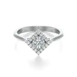 Pierścionek białe złoto z diamentami AJPZ_077